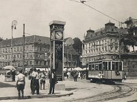 Trg bana Jelačića oko 1935. godine, sat